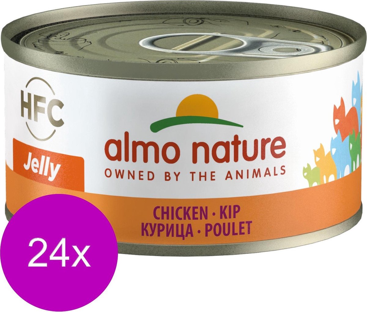 Almo Nature  Natvoer Katten - HFC Jelly - Kip 24 x 70g
