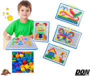 Educatief Speelgoed Mozaïeksets Mushroom Nail Puzzle Button Art Speelgoed Creatief - Draagbaar voor Jongens of meisjes Verjaardagscadeaus of Feestartikelen / 3D-puzzels Educatief Speelgoed Paddenstoel Sierstenen - Unisex 3 - 14 jaar