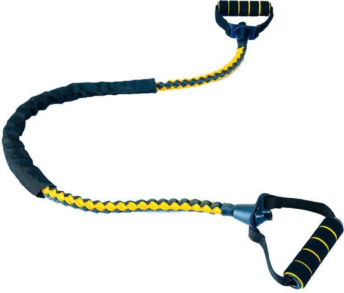 Atipick Weerstandstube Gevlochten 114 Cm Rubber Zwart/geel