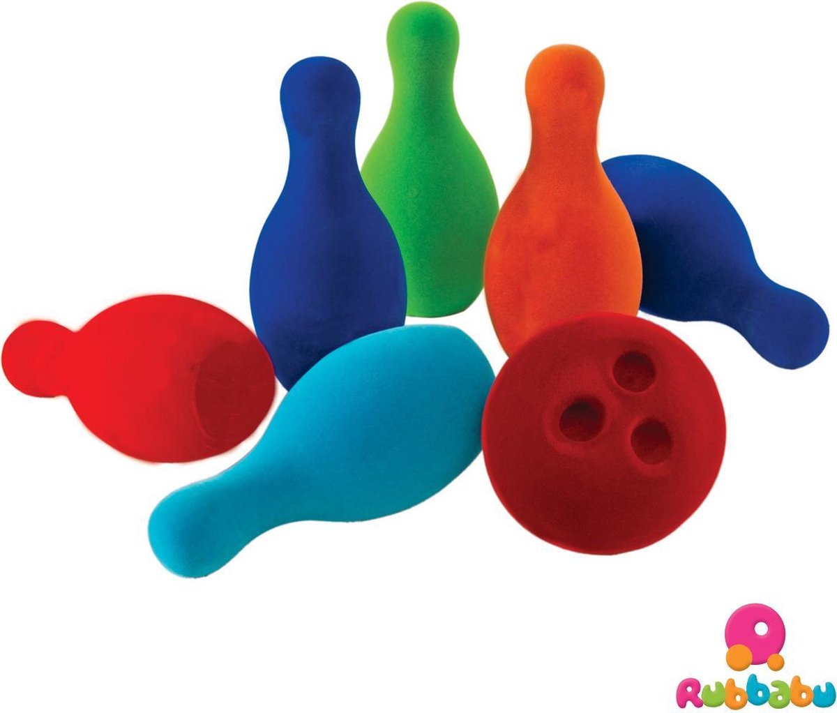 Rubbabu - Bowling set (6 pins