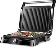 TAURUS ETNA INOX duurzame full open contact grill + tosti ijzer 2200 W