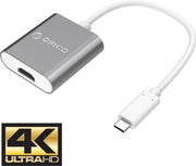 Orico USB-C naar 4K HDMI adapter  Ultra HD - Aluminium - Grijs
