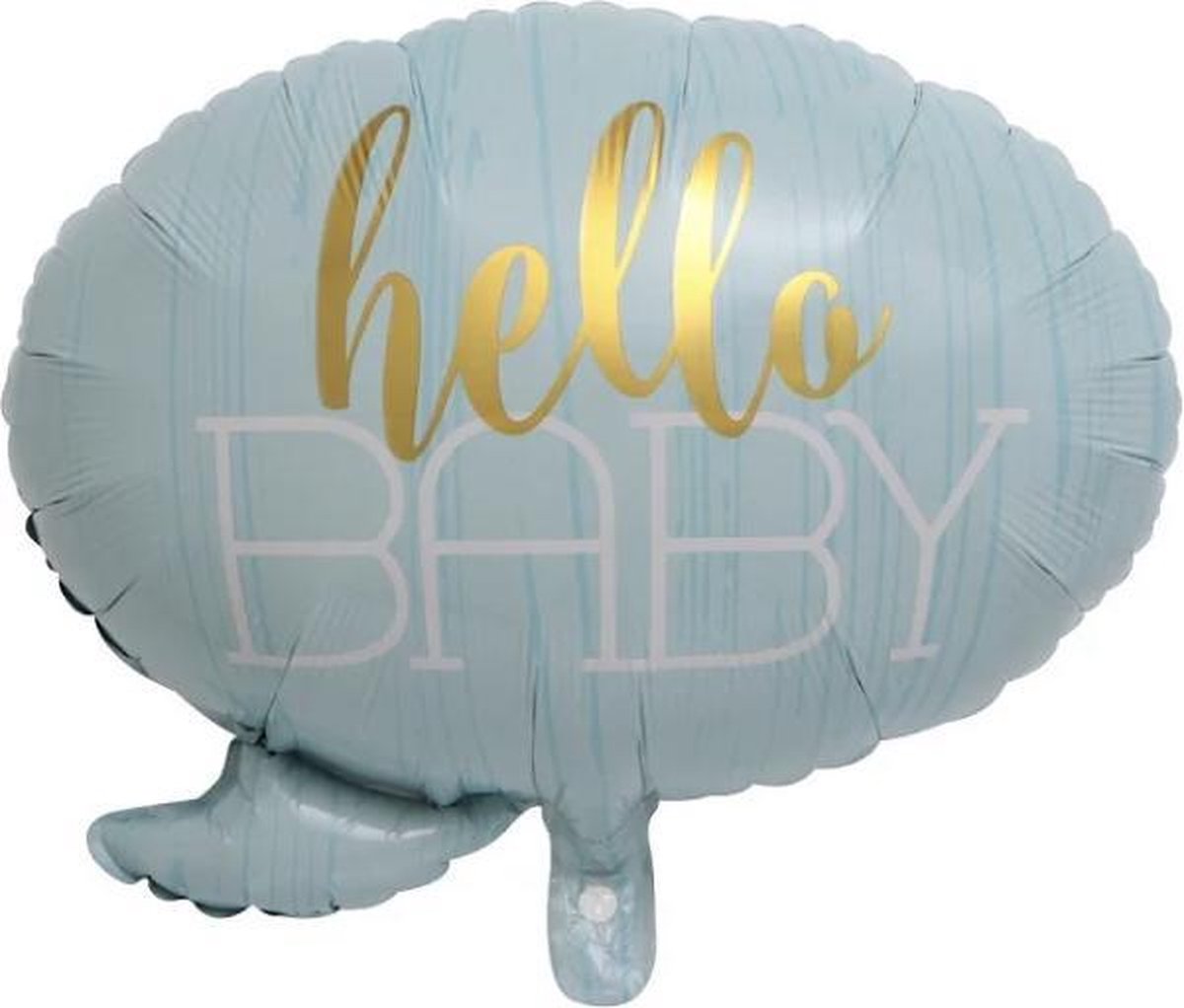 Hello-Baby-Spreekwolkje-Blauw-Ballon