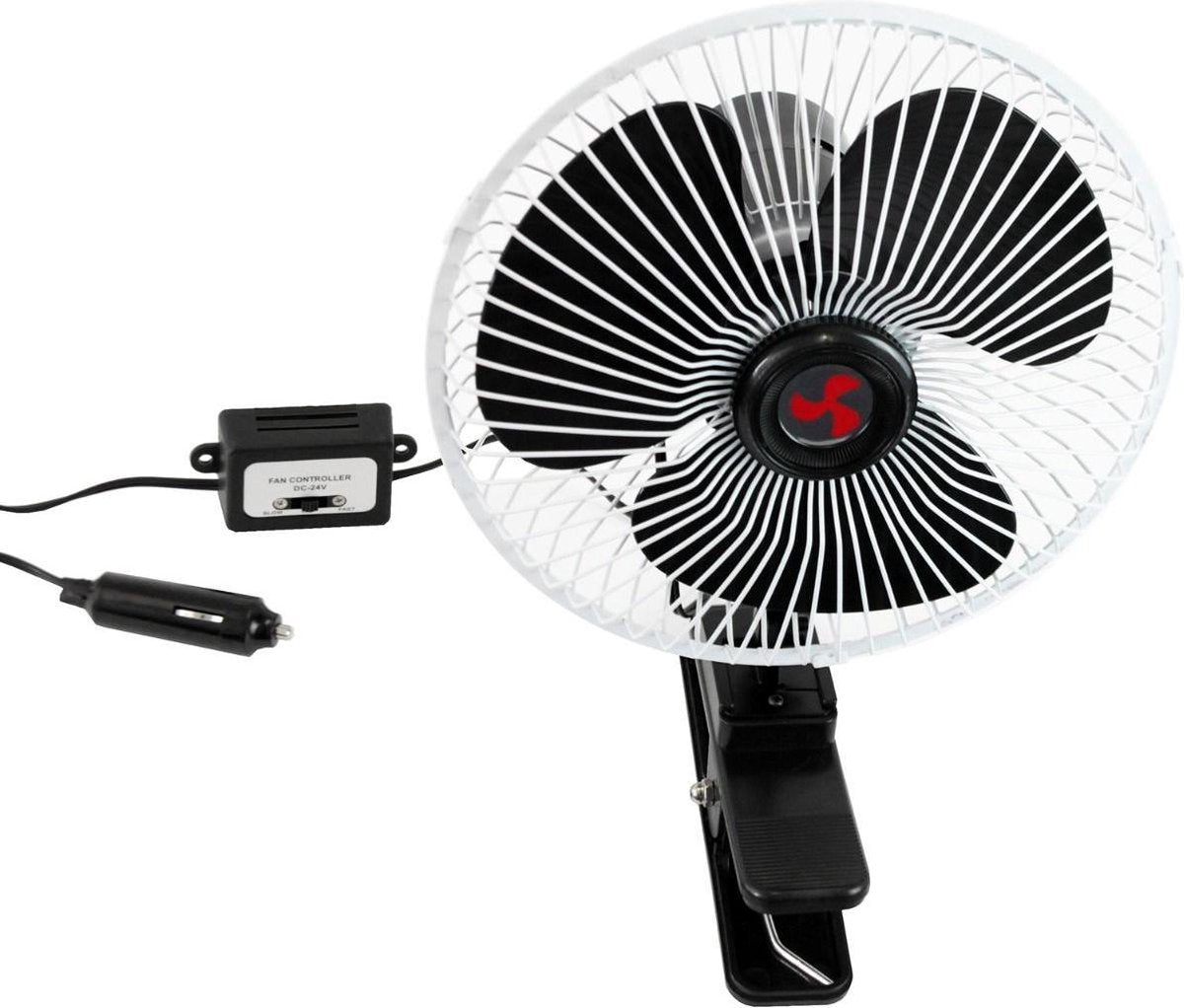 Draaibare Ventilator met klem 24VOLT 20cm