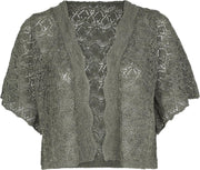 Gefestonneerde cardigan met lurex erin