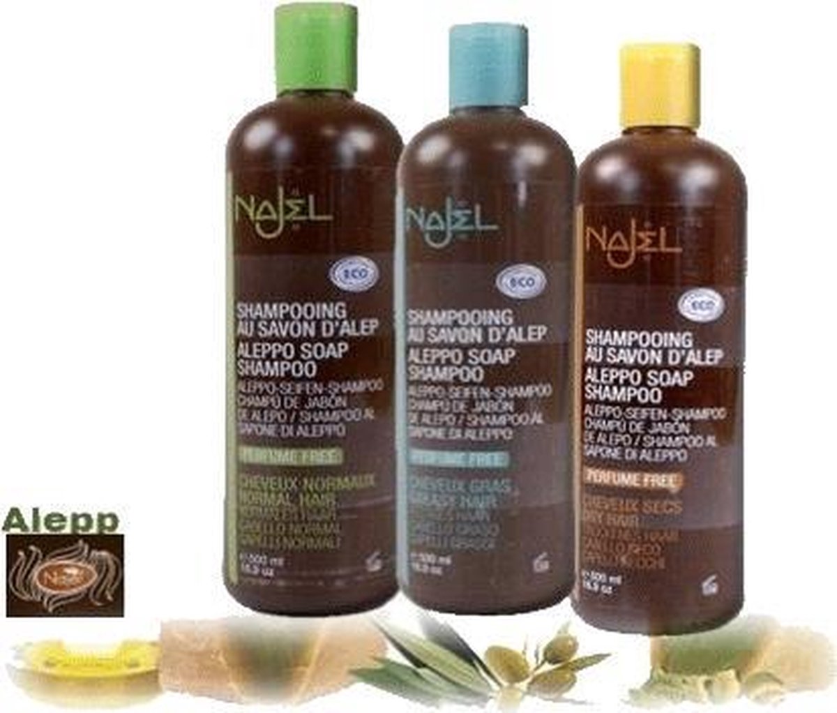 Aleppo Shampoo voor droog haar BIO - 500 - Biologisch - S