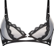 Hunkemöller Freride pd bh - grijs/ zwart - maat 75d