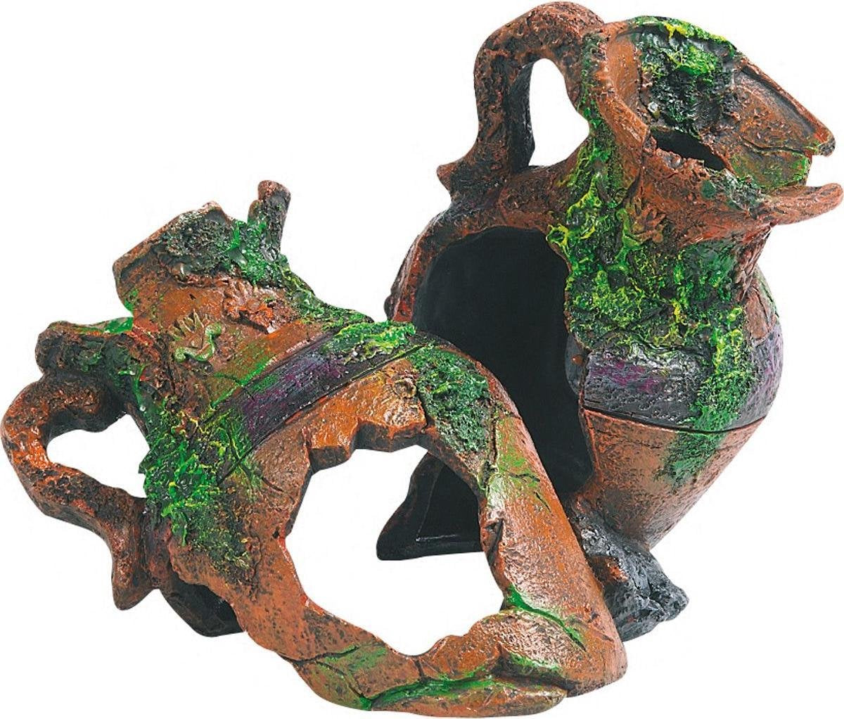 Aquarium decoratie Dubbele Kruiken - 17 x 12 x 14 cm