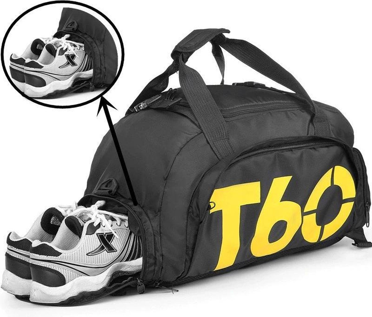 Gym Sporttas - Sports Bag - Fitness Tas - Voetbaltas - Schoudertas - Rugzak