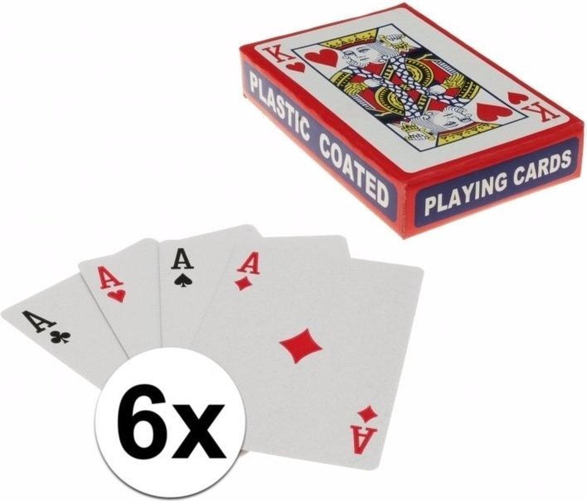 Speelkaarten setjes 6 stuks