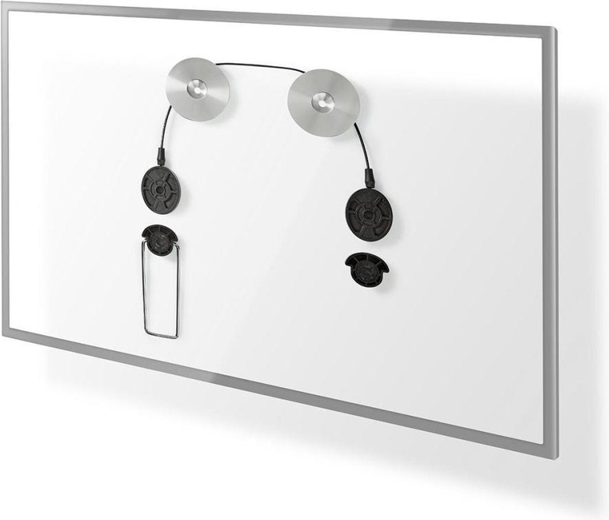 Vaste TV-Muurbeugel | 32-55 " | Maximaal schermgewicht: 50 kg | Minimale muurafstand: 14.5 mm | Montage draad | Staal / ABS | Zwart/Zilver