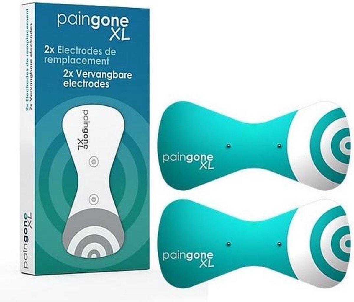 2x Vervangingselektroden voor de Paingone XL toestel