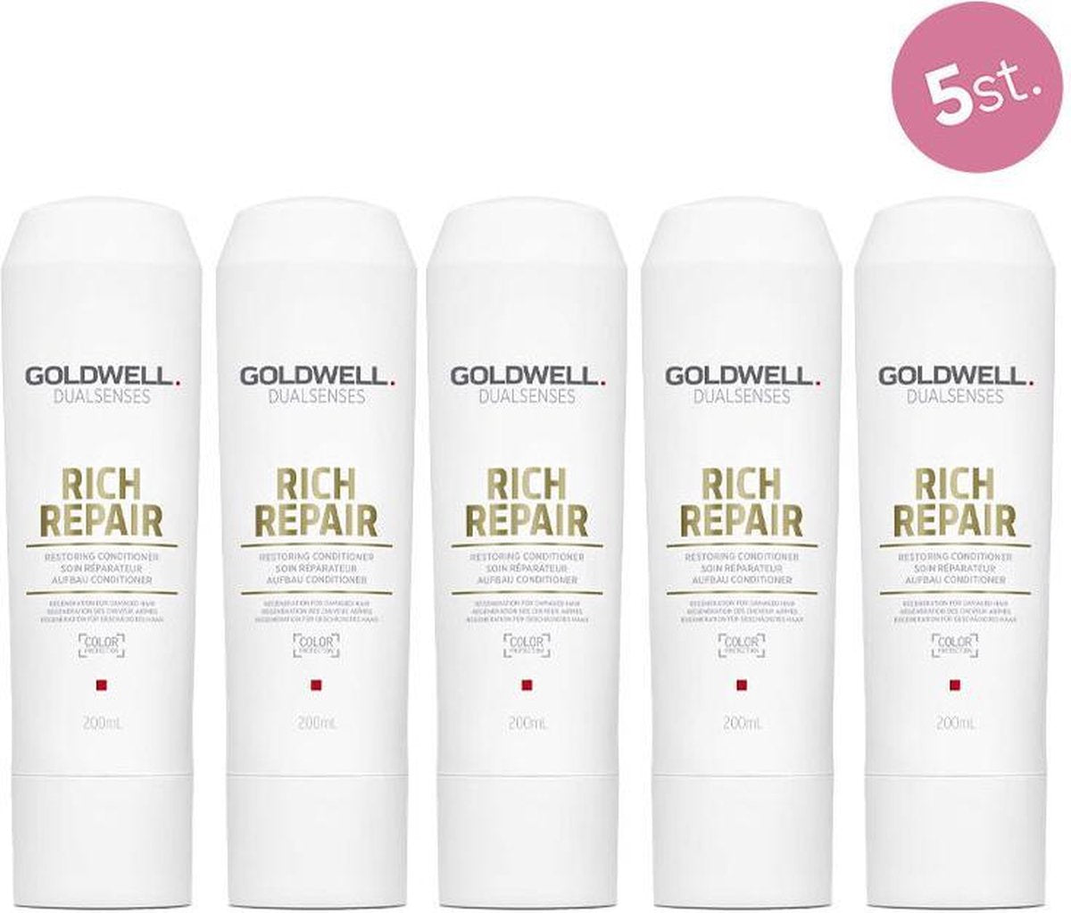 5X Goldwell Dualsenses Rich Repair Restoring Condtioner 200ml