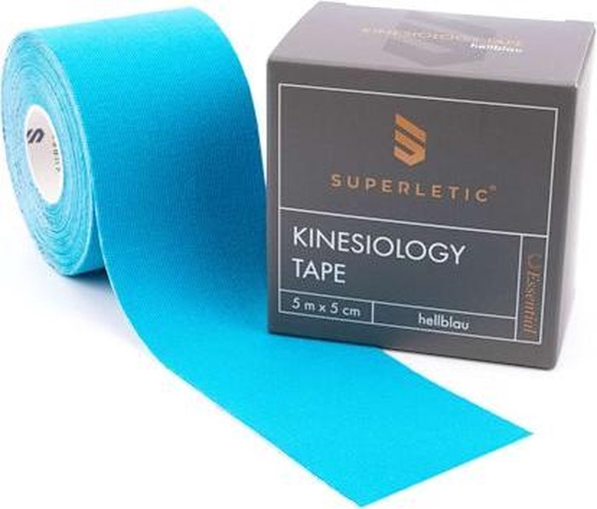 CAPITAL SPORTS Elek Kinesiotape - Sport tape rollen 5 m x 5 cm - katoen en acryl lijmlaag - waterproof - latexvrij