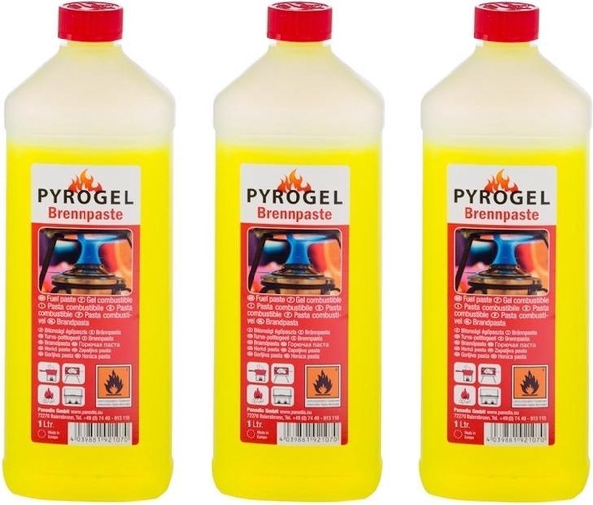 Brandpasta op fles - 3 liter - Brandgel - Aanmaak gel BBQ aanmaken - Barbeque accesoires benodigdheden