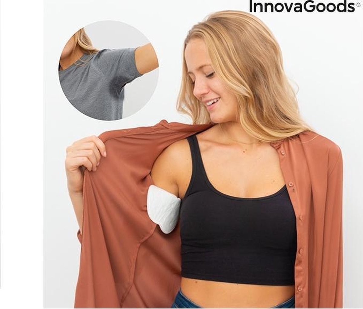 Innovagoods Anti-Zweetstickers Voor Oksels  - Absorberende Patches - Pakket van 10