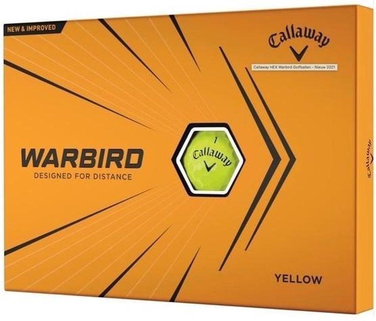 Callaway Warbird 2021 Golfballen - Geel