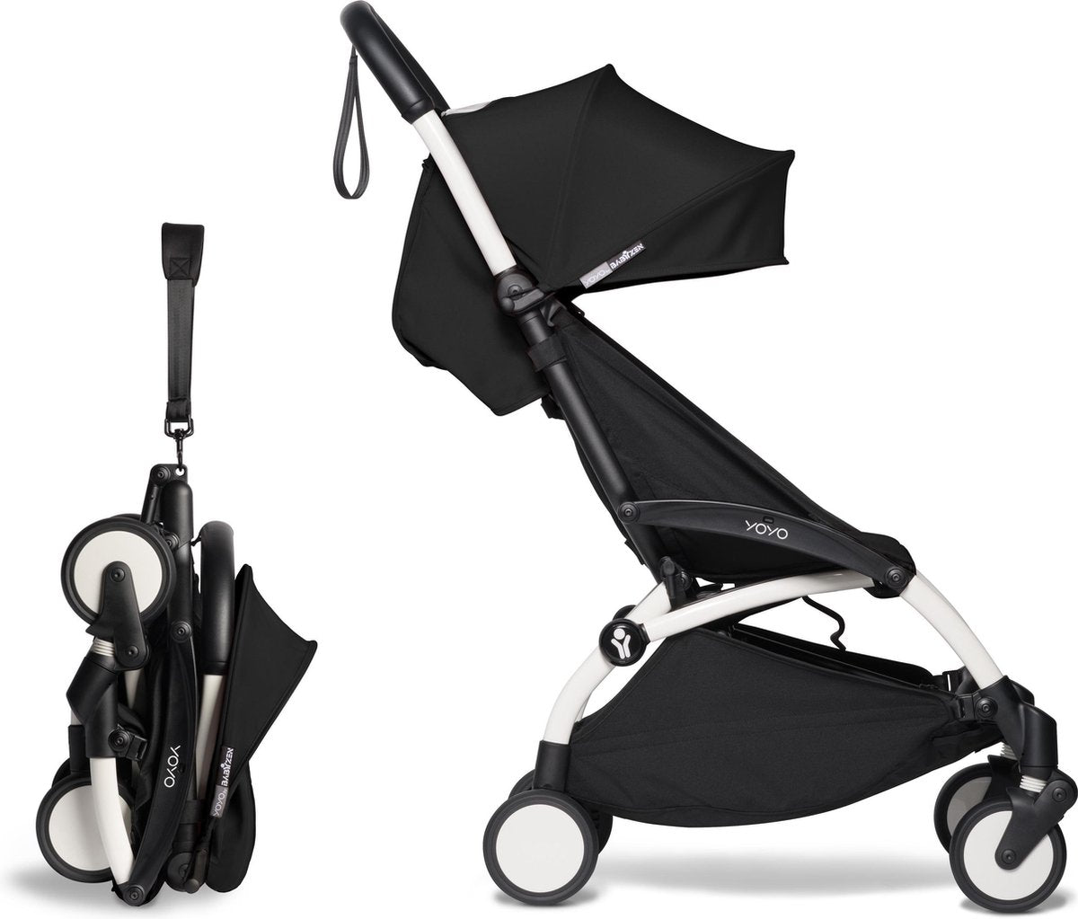 Babyzen YOYO² buggy 6+ zwart frame wit