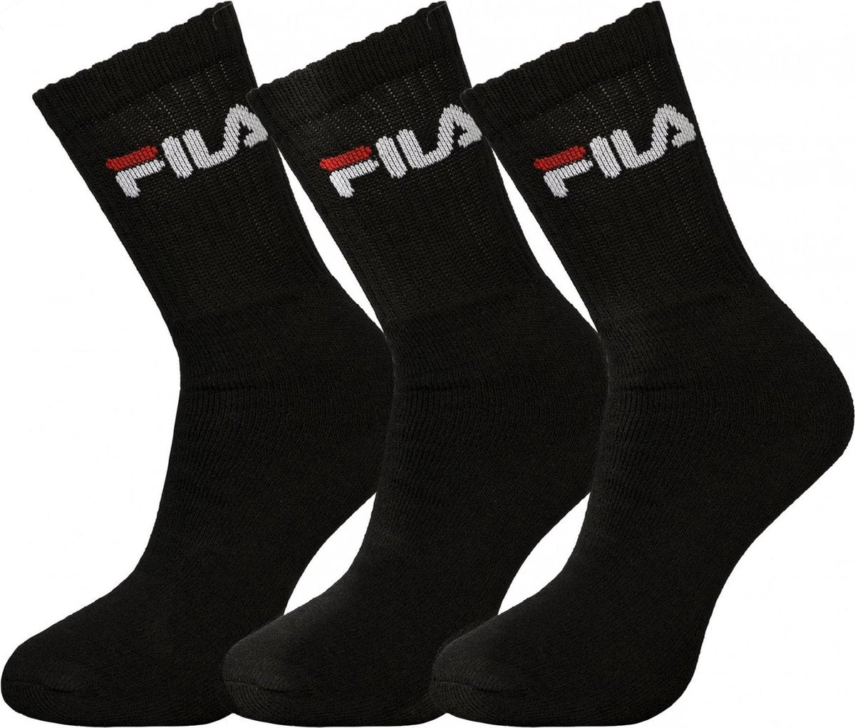 Fila - 6-pack Sokken - Zwart - Maat 43-46
