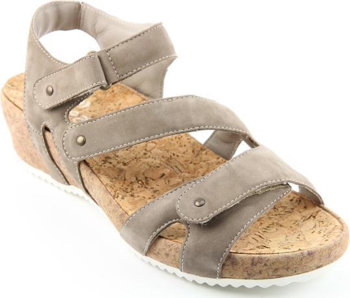 Durea Dames Sandaal 7385-8306 Taupe - Wijdte H - Maat 5½