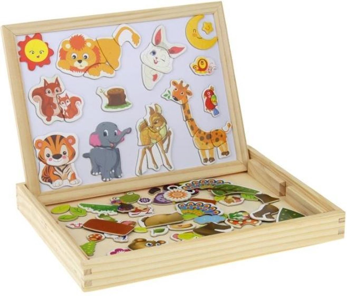 Multifunctionele Bord / Houten Krijtbord Whiteboard Tekenbord Voor Kinderen v.a. 3 Jaar 96 delig