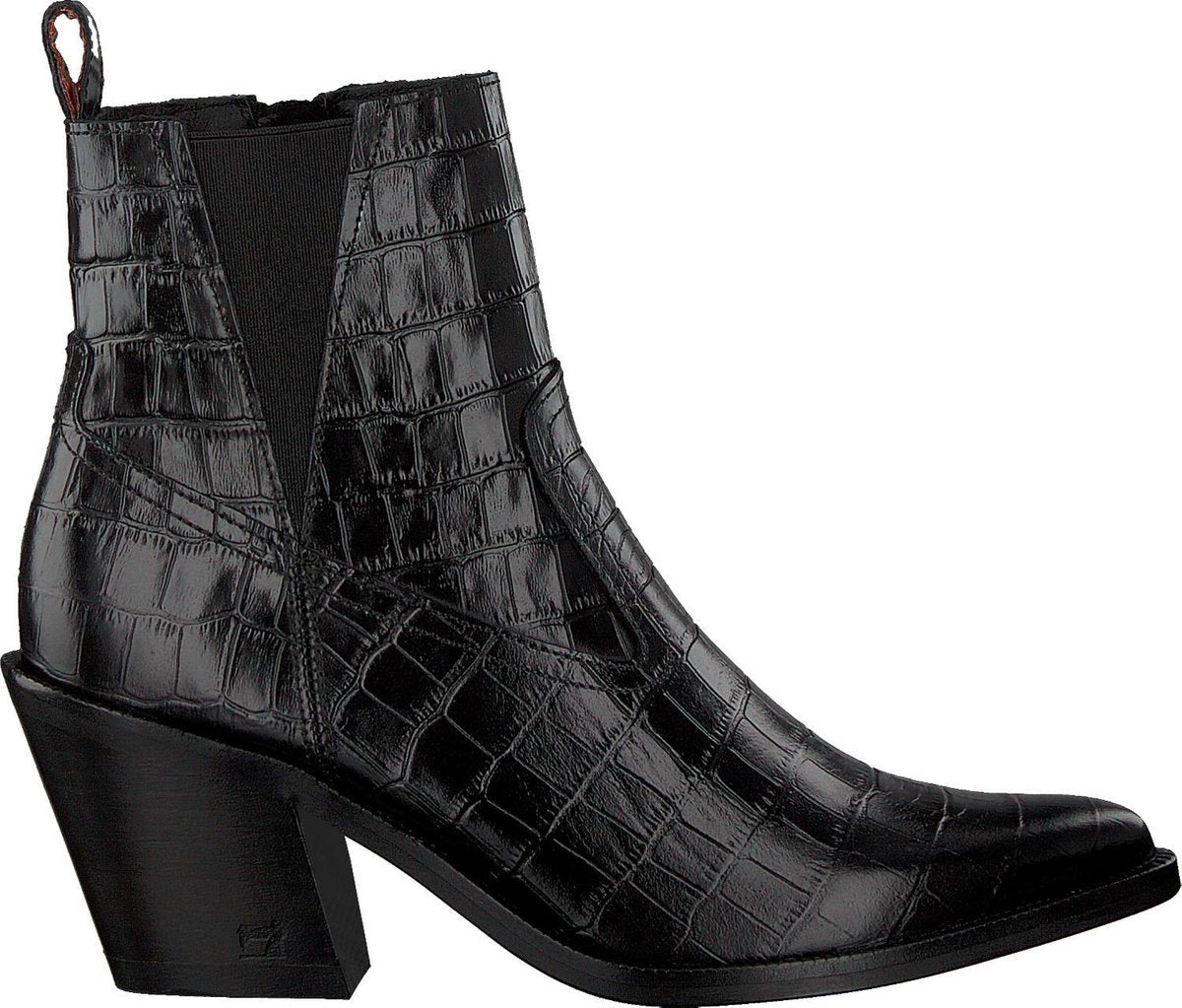 Scotch & Soda Abbey 75106 Enkellaarsjes - Enkelboots - Dames - Zwart - Maat 38