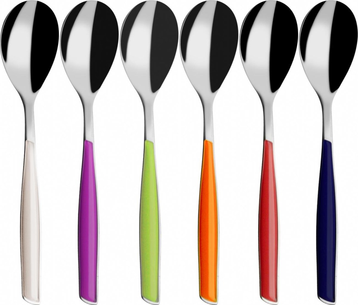 Set van 6 Glamour-model koffielepels