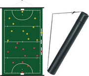 Oprolbaar HOCKEY coachbord (52x74 cm) + draagkoker