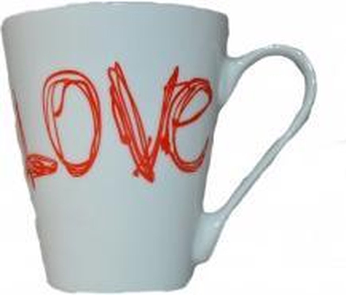 Porseleinen witte love mok