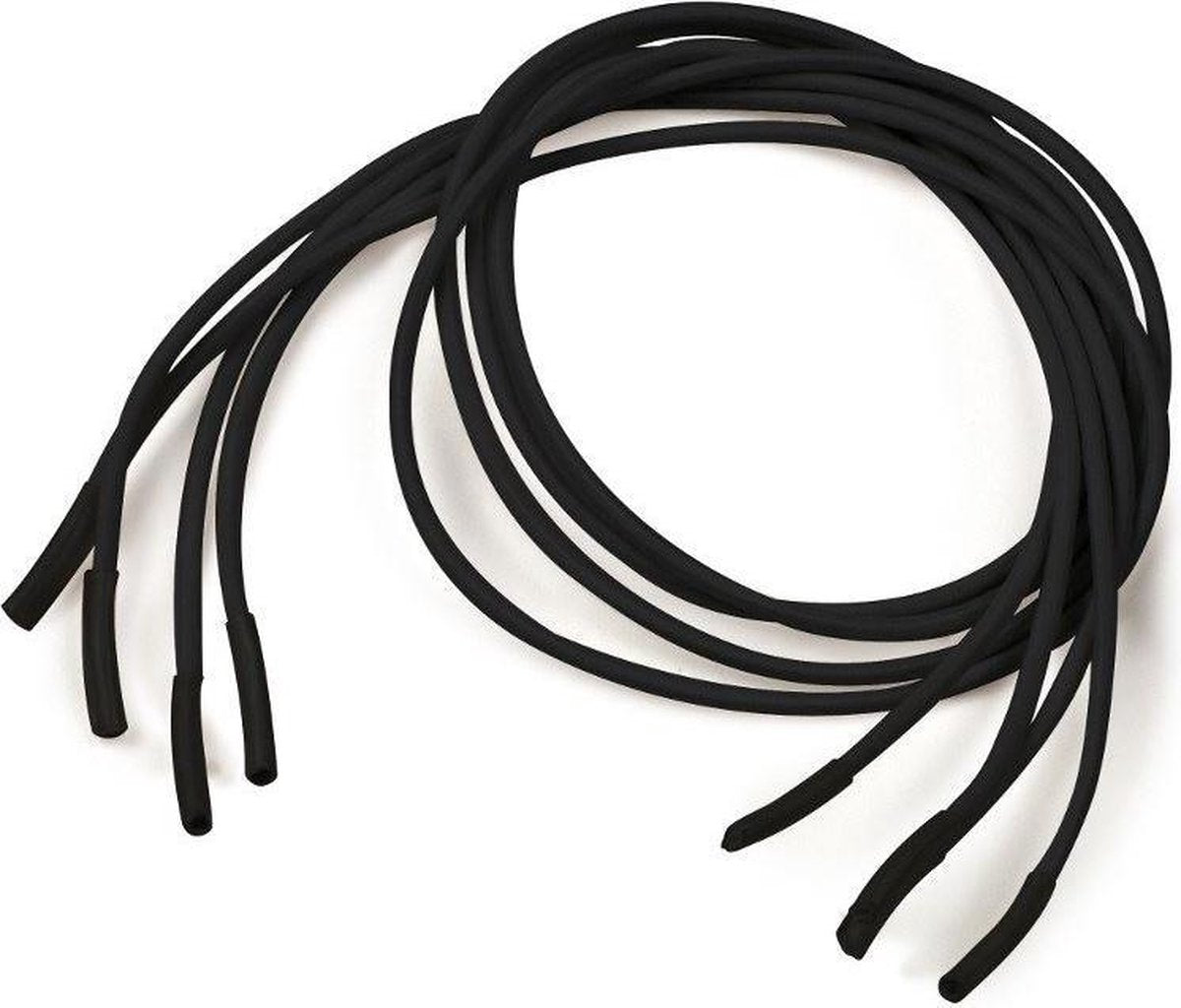 Schoenveters elastisch - 2 stuks - zwart