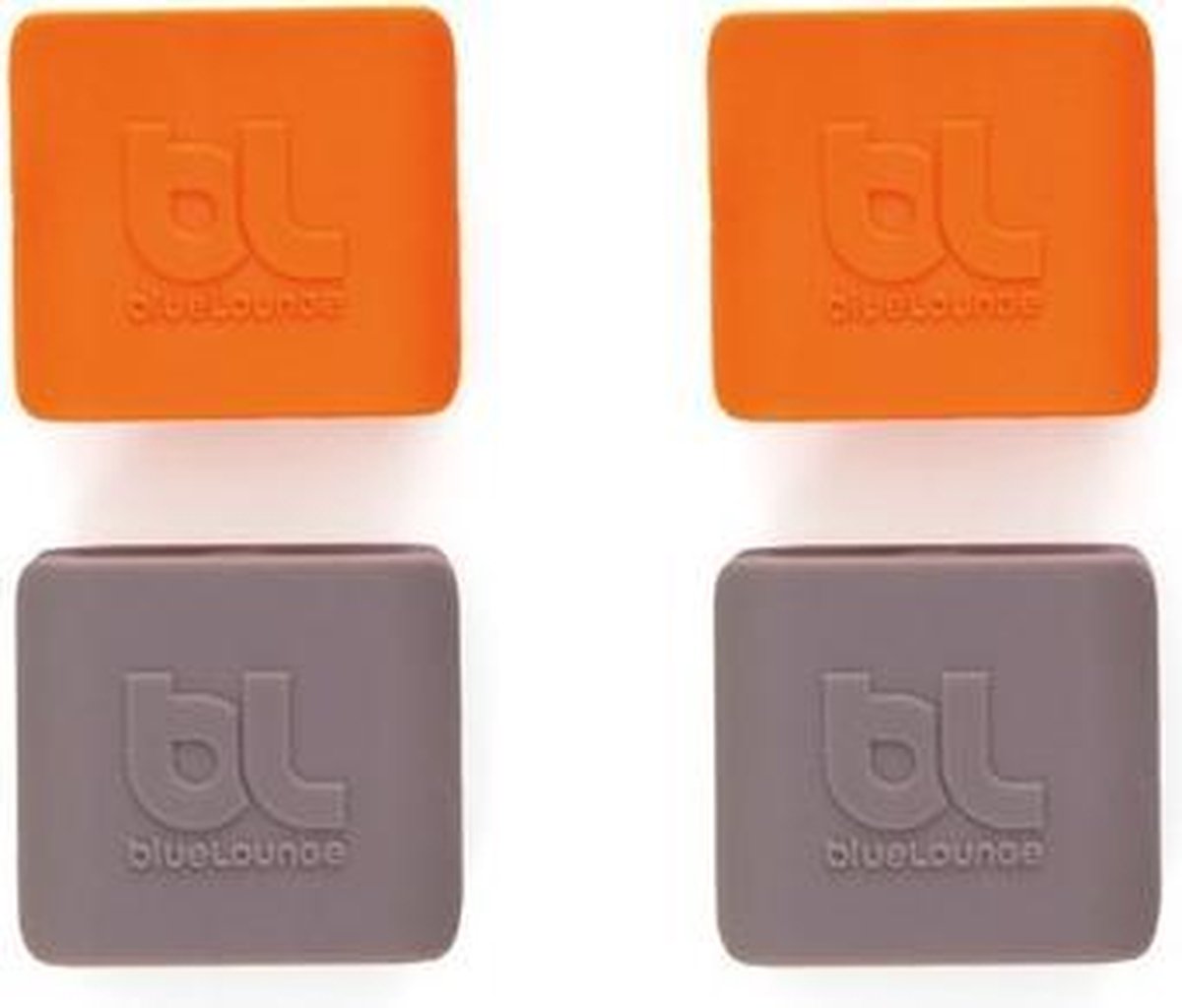 Bluelounge CableClip Medium Kabelhouders Grijs en Oranje