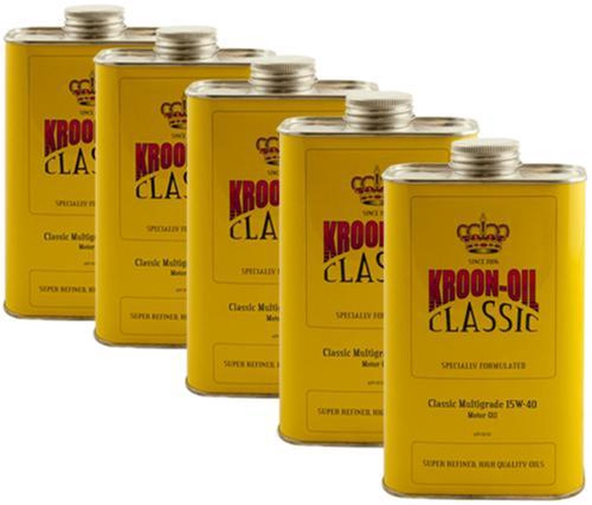 Kroon Olie aanbieding: 5 x Classic Multigrade 15W40 1L