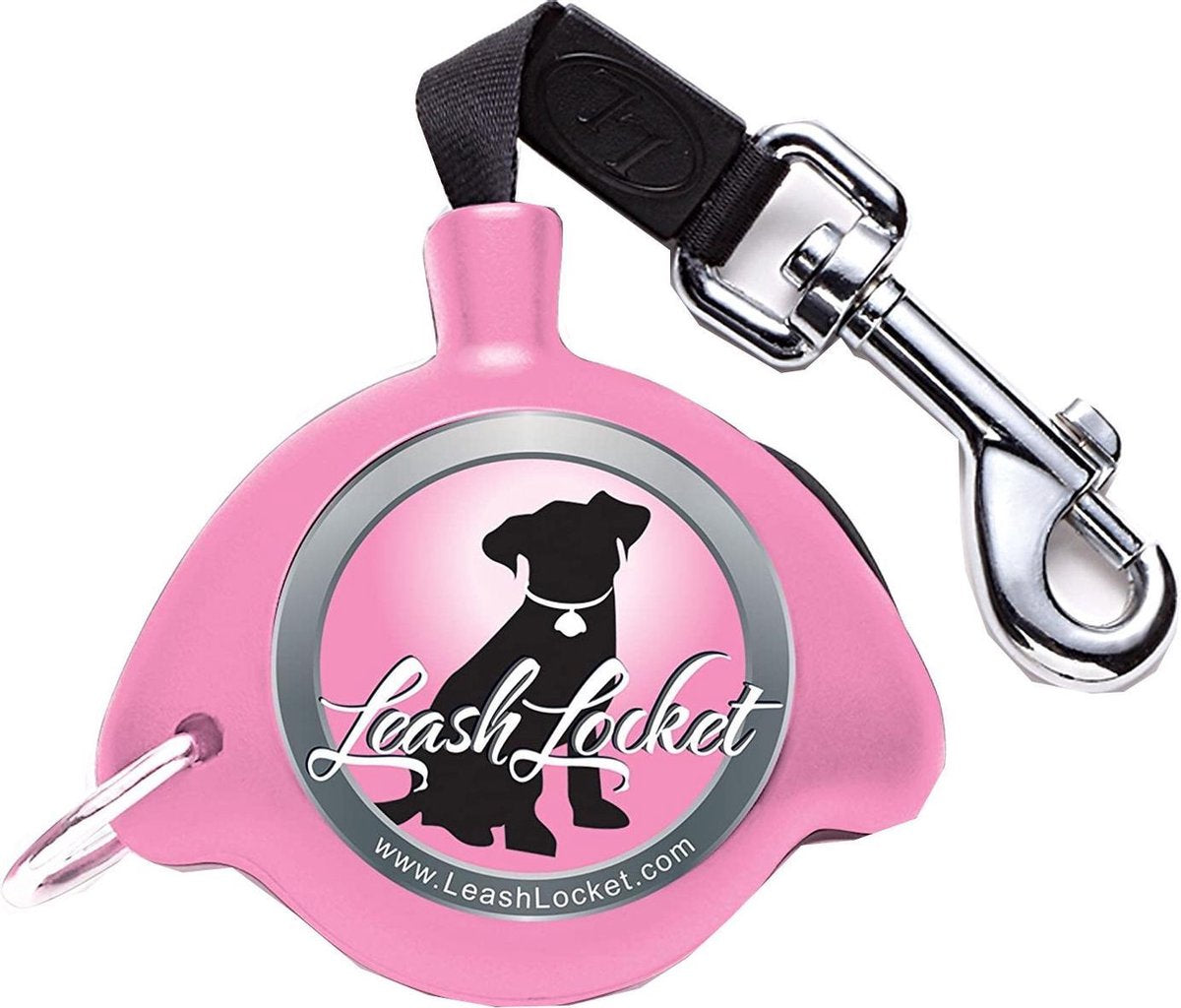 Altranet Hondenriem Leashlocket Nylon Roze Maat L