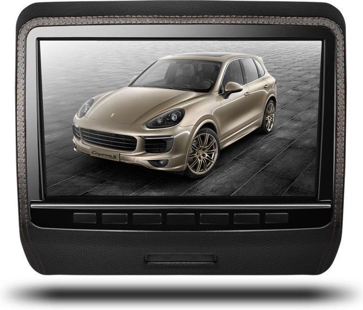 9 HD Digital Zwart TFT hoofdsteun DVD player met HDMI input leer design