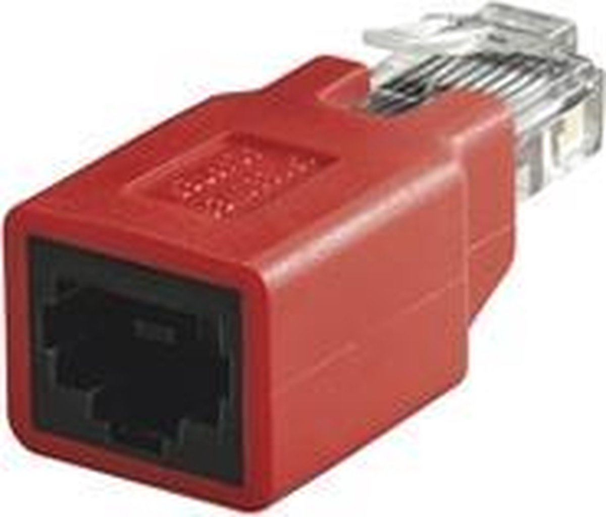 Goobay 68912 tussenstuk voor kabels RJ45 Rood