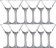 12x Cocktail/martini glazen transparant 190 ml Specials serie - 19 cl - Cocktail glazen - Cocktails drinken - Cocktailglazen van glas