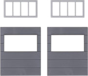 Faller - 2 Wall elements with horizontal windows. Goldbeck - FA180891 - modelbouwsets