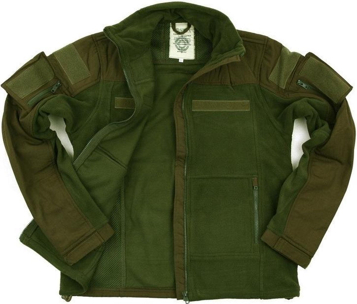 Legergroen combat vest fleece 4XL