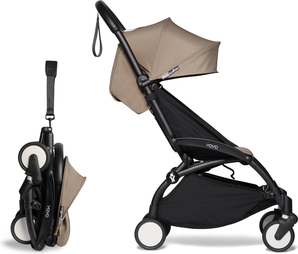 Babyzen YOYO² buggy 6+ taupe frame zwart