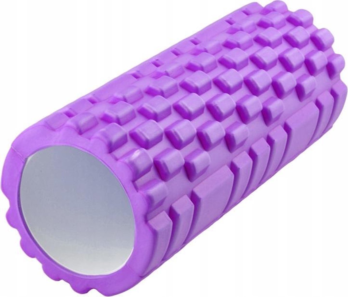 Fitness Foam Roller - Yoga Workout Roll - Pilates / Body Rug Triggerpoint Massage Rol The Grid Roller - 34CM Paars
