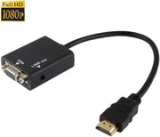 Snelle Full HD Displayport male naar HDMI female Adapter Kabel | Zwart / Black 20cm