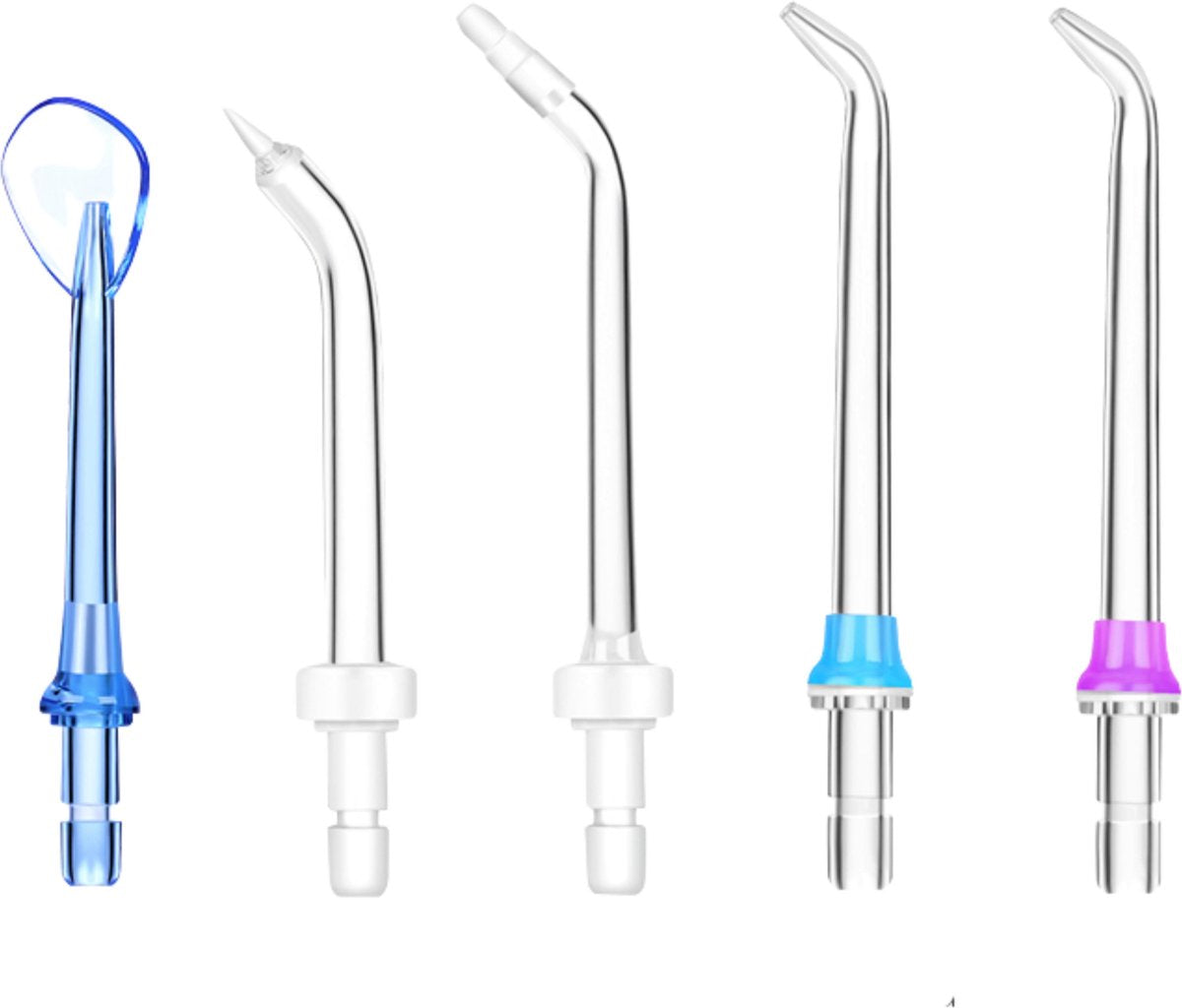 BOME Waterflosser Opzetstukjes - Jet Tips - Vervangingsset voor Flosapparaat - 5 Stuks