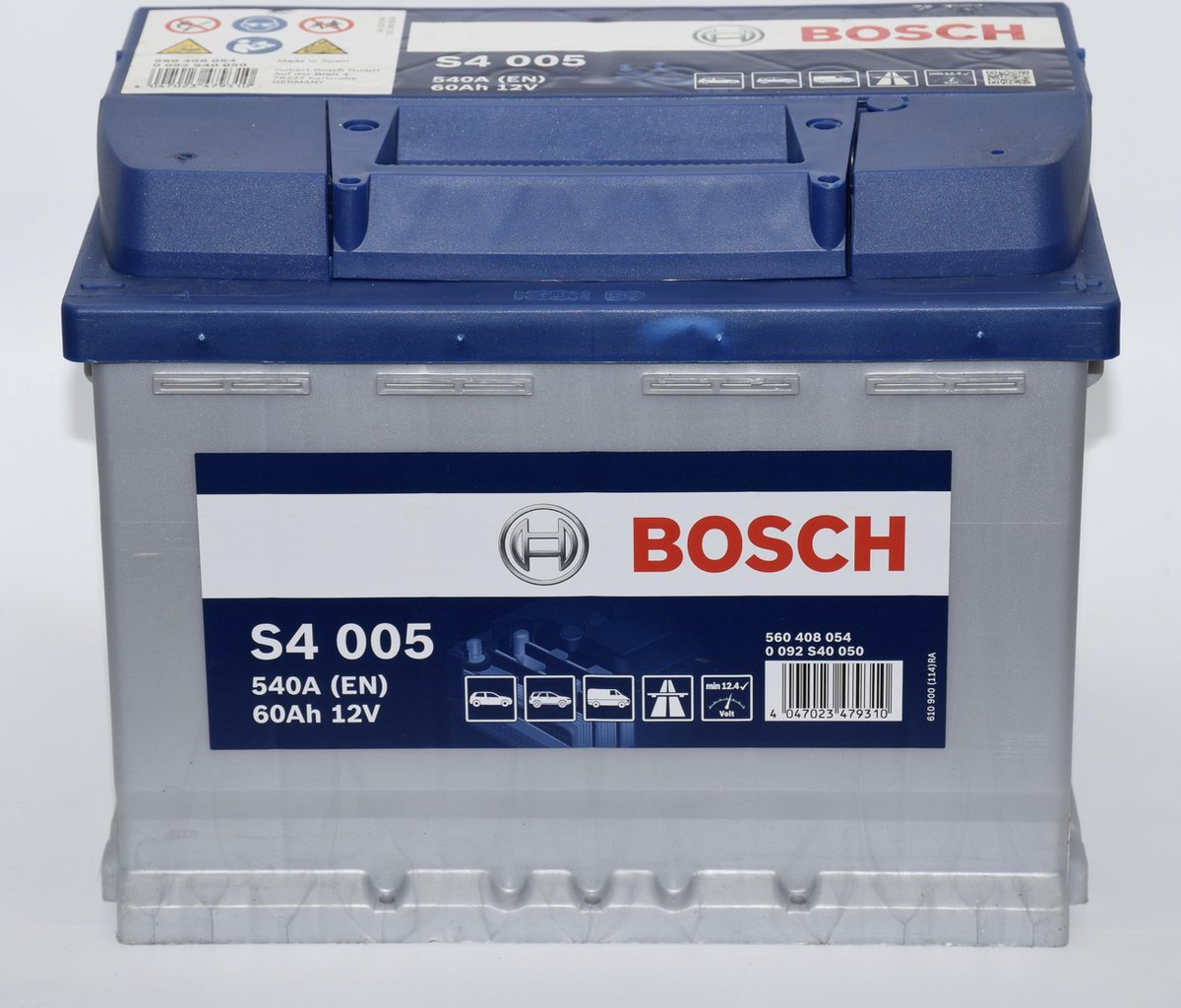 Bosch accu S4005 - 540A (EN) 60Ah 12V