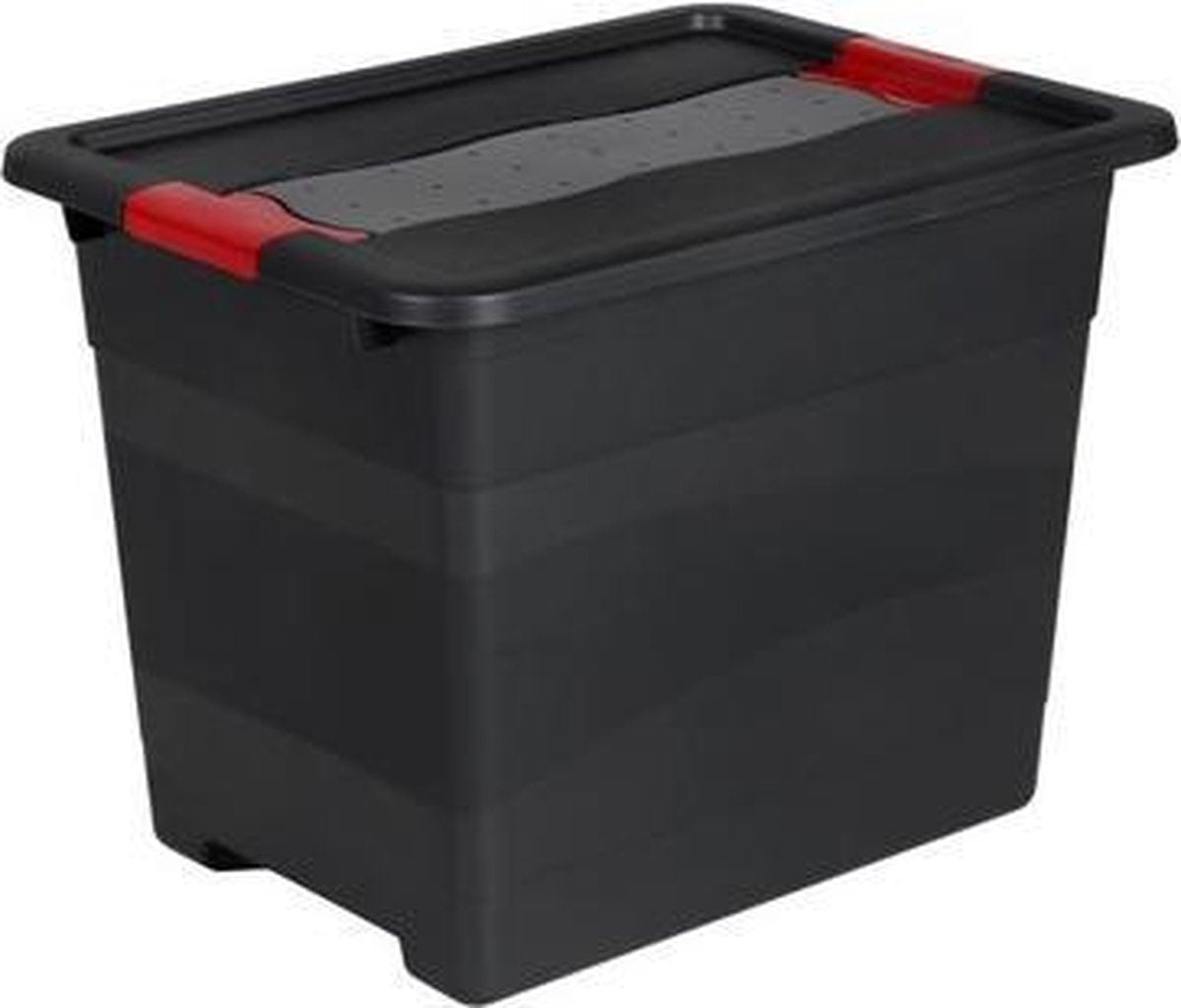 TRANSPORTBOX MET DEKSEL 39X29X30 - 24 L ZWART ECKHART KEEEPER 10845