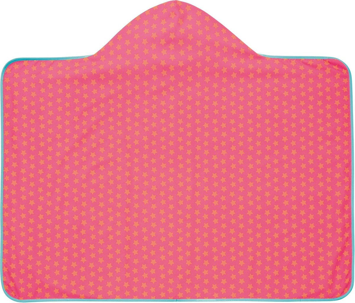 Lässig - Handdoek met capuchon Star - Roze/Perzik