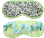 OBBOmed - Slaapmasker - met velours band - uitneembare Koelgel - vermijd elk lichtinval - voorkomt vermoeidheid aan de ogen - dus eindelijk een goede nachtrust - Ook ideaal tijdens reizen of in vliegtuig - Bloemen motief - ME 1110C
