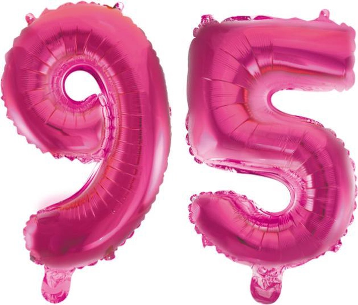 Folieballon 95 jaar roze 86cm