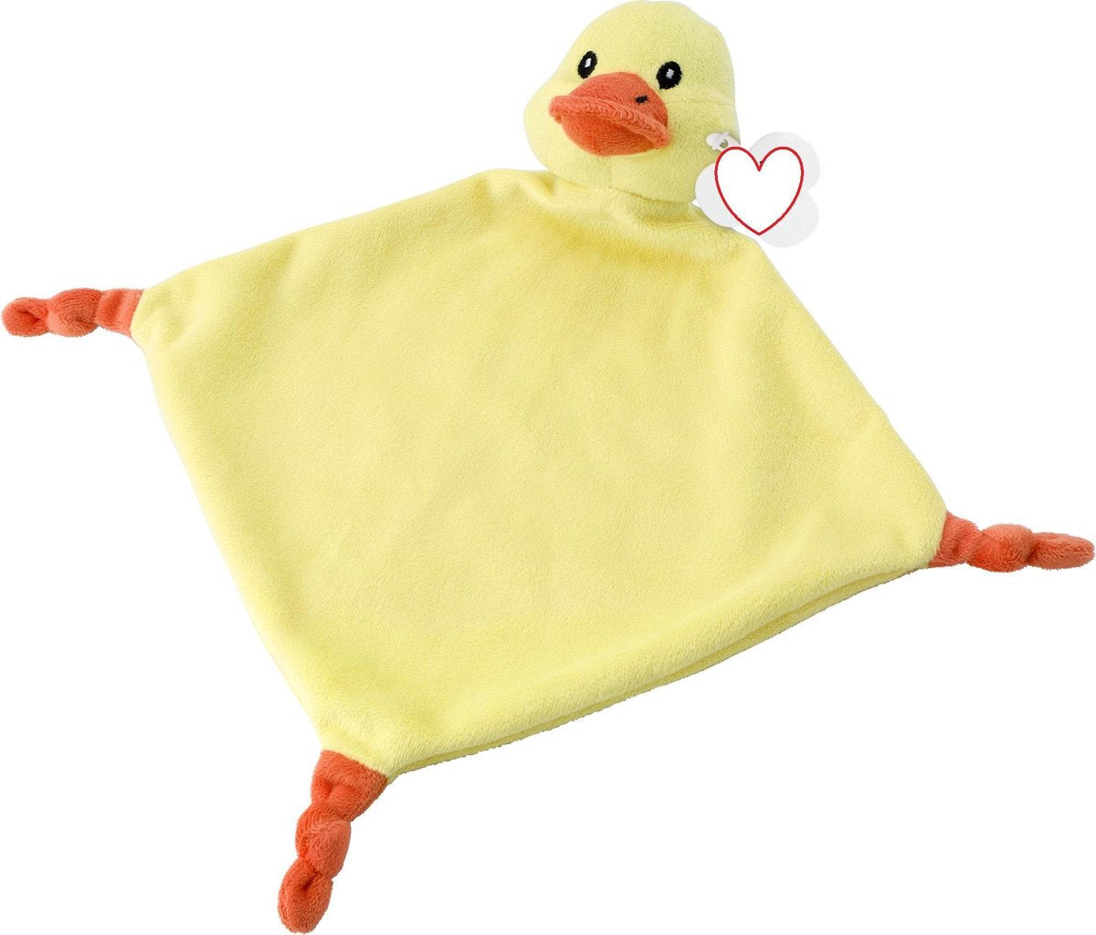 Knuffeldoekje Eendje in het geel - pluche Tutdoekje - baby speelgoed