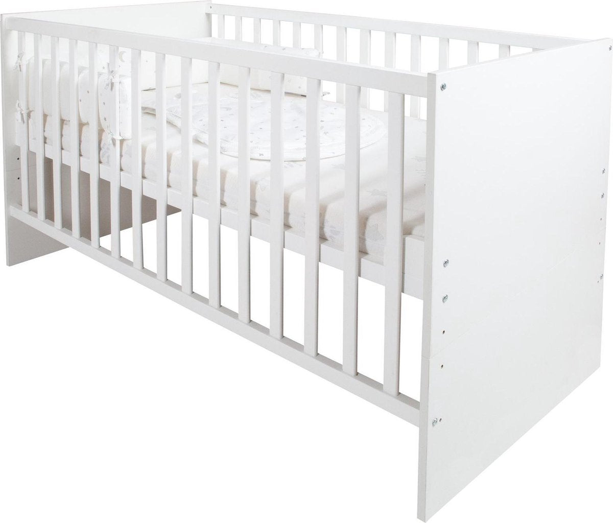 Roba Bedset Sterren Junior 70 X 140 Cm Hout/katoen Wit 4-delig