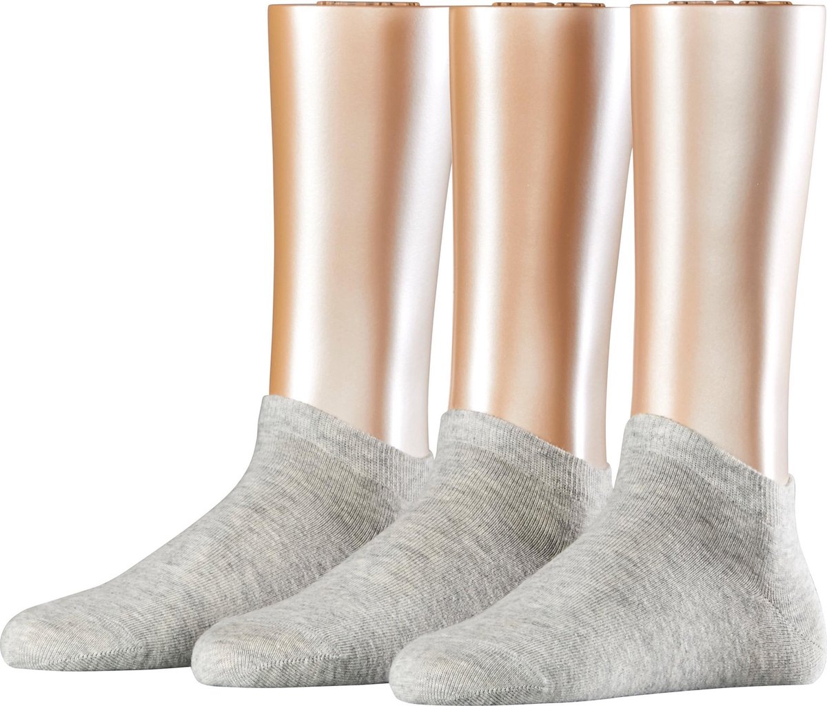 ESPRIT 19858 Dames sneakersokken 3-pack grijs maat 36-41
